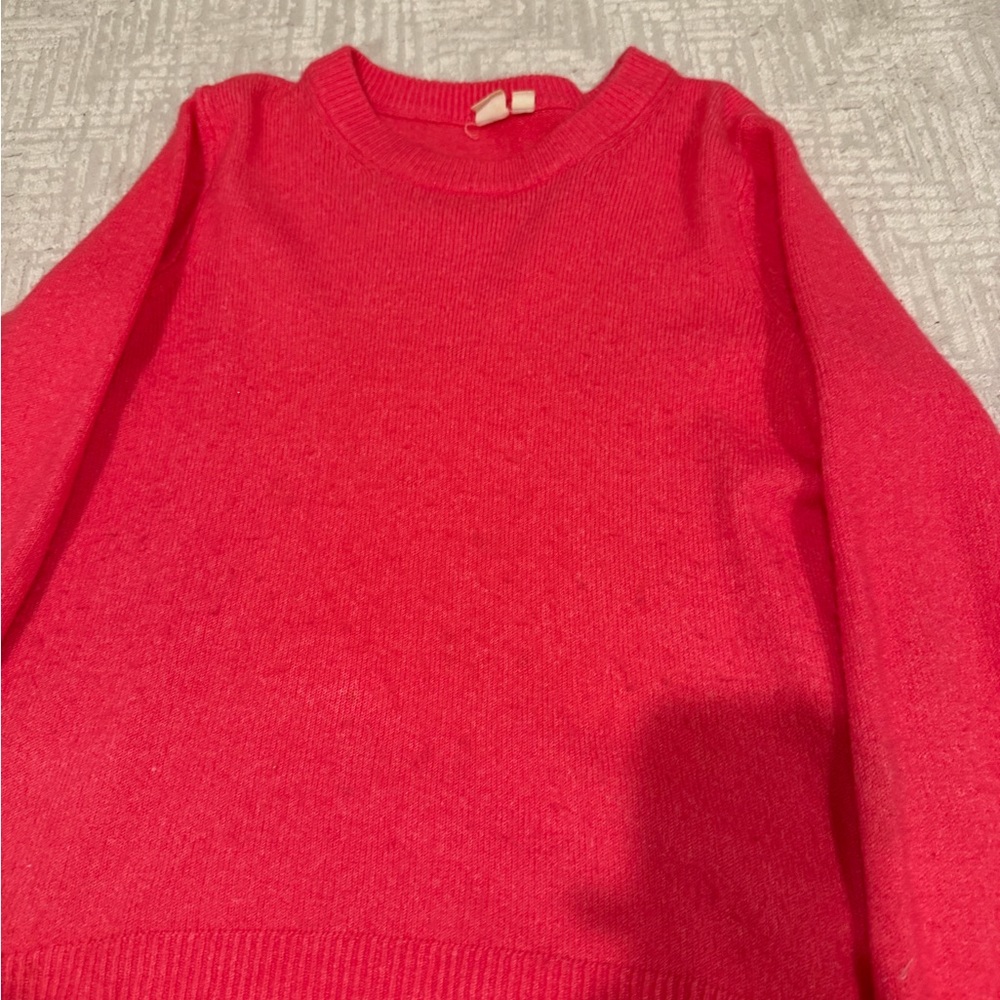 GAP Women's Bright Pink Crew Neck Sweater